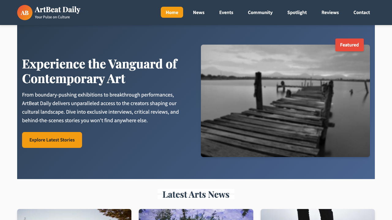 View Arts and Entertainment page
