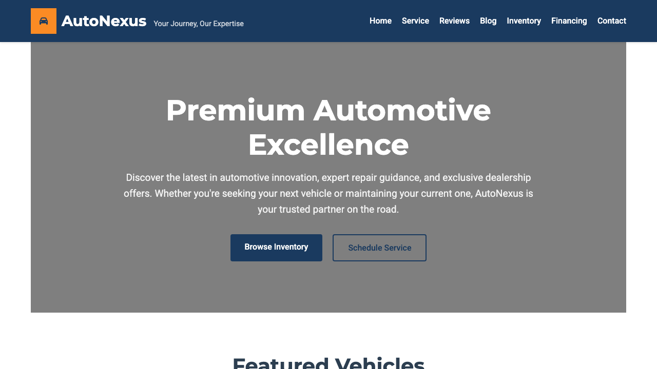 View Automotive page