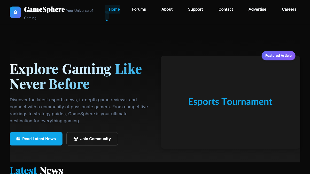 View Gaming page