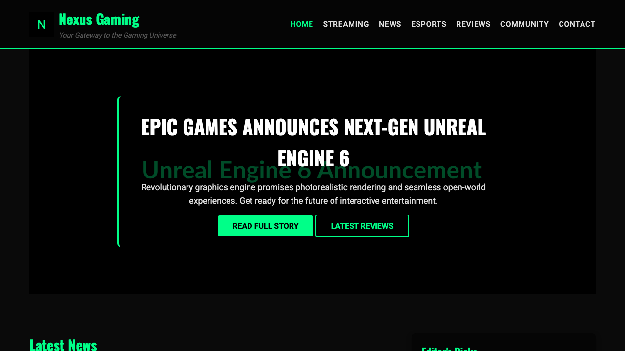 View Gaming page
