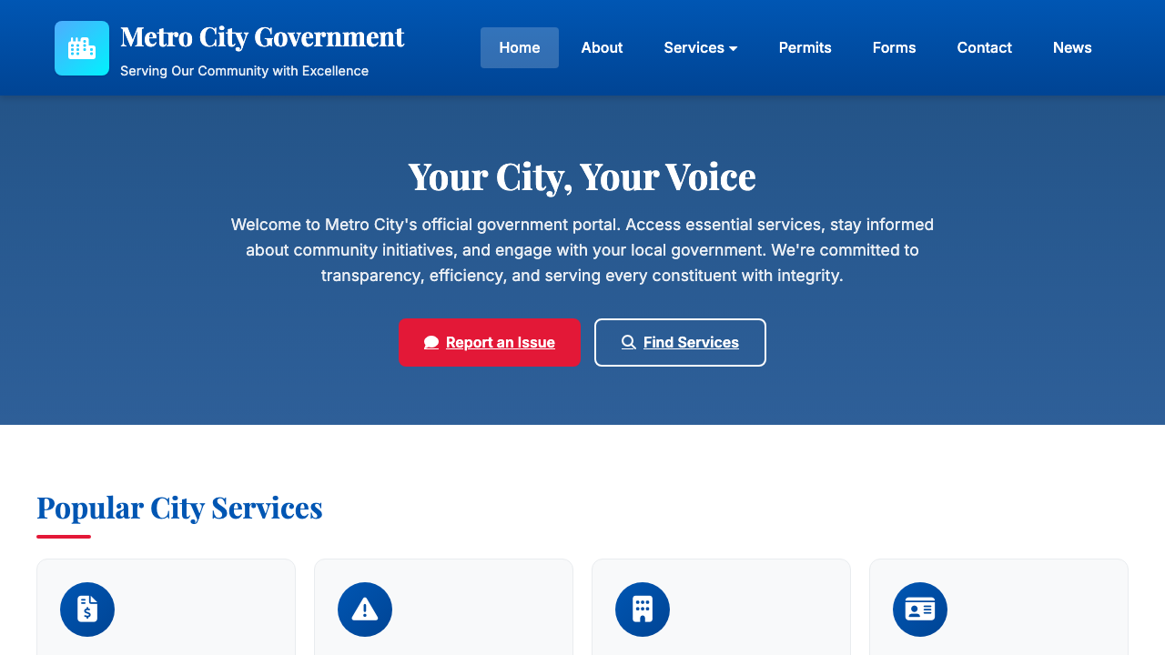 View Government page