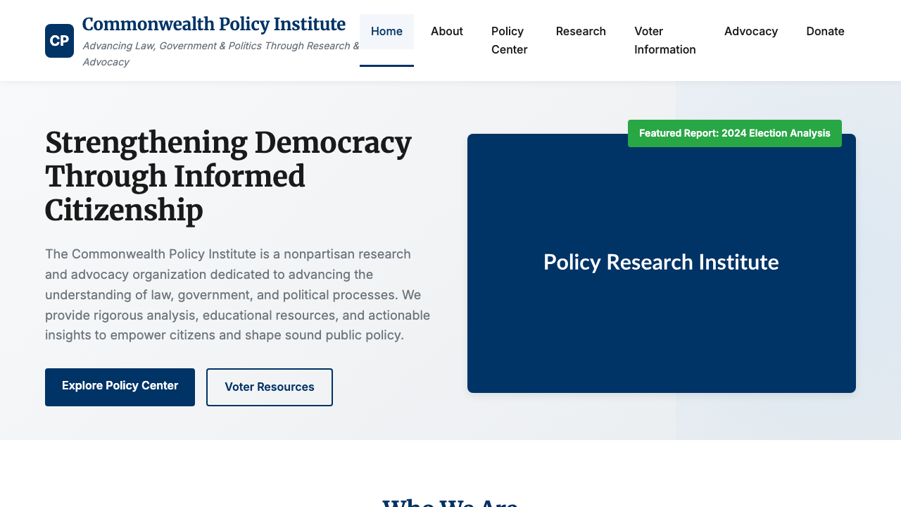 View Law Government and Politics page