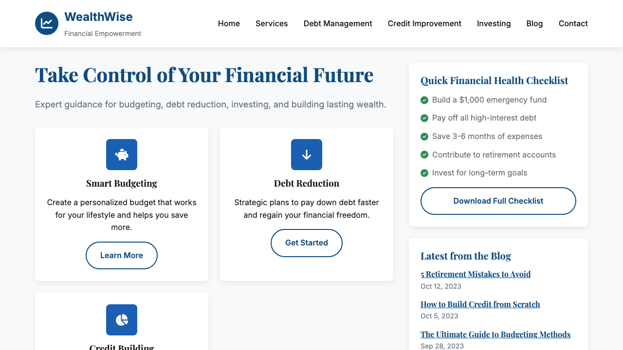 View Personal Finance page