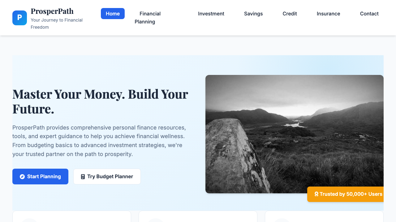 View Personal Finance page