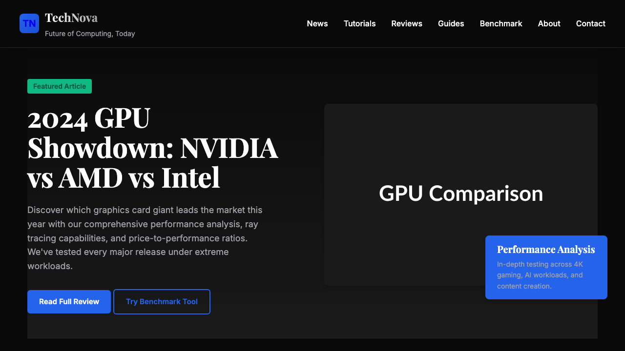 View Technology and Computing page