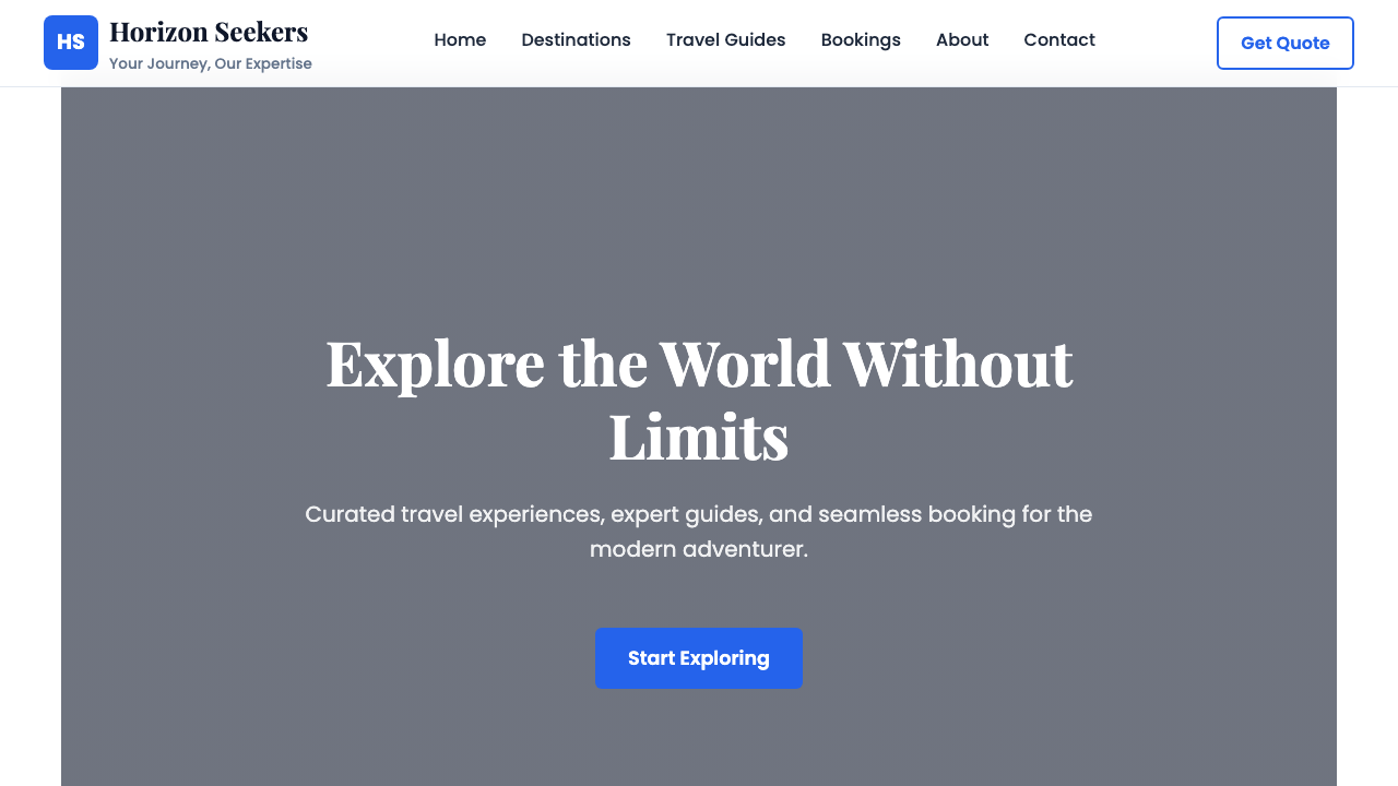 View Travel page